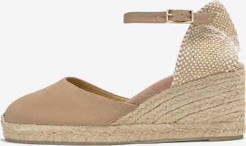 smėlio Castañer Espadrilės 'Carol': priekis