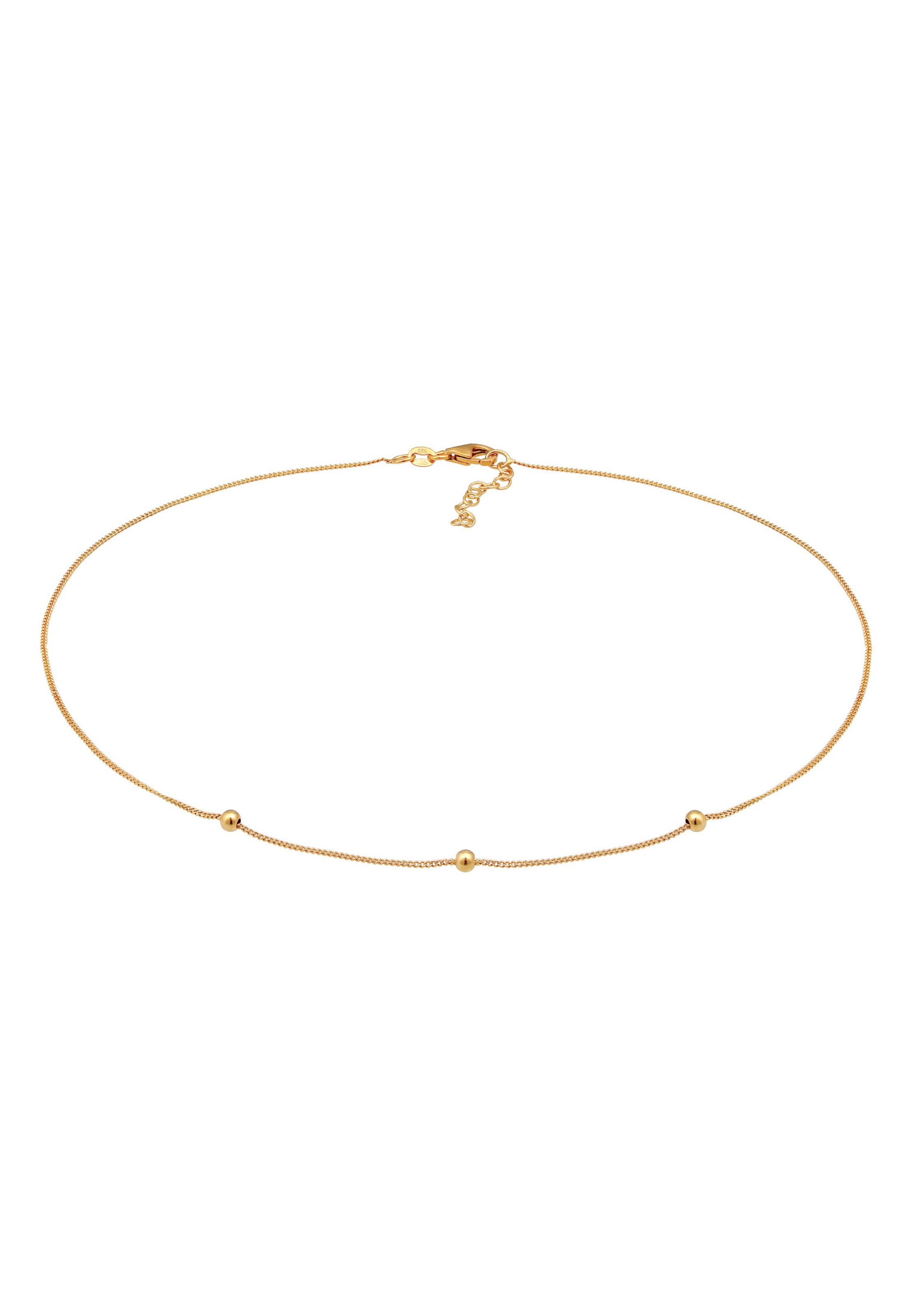 ELLI Ketting 'Choker, Kugel' in Goud: voorkant