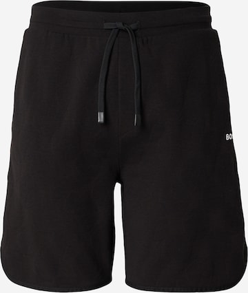 BOSS Regular Housut 'Member' värissä musta: etupuoli