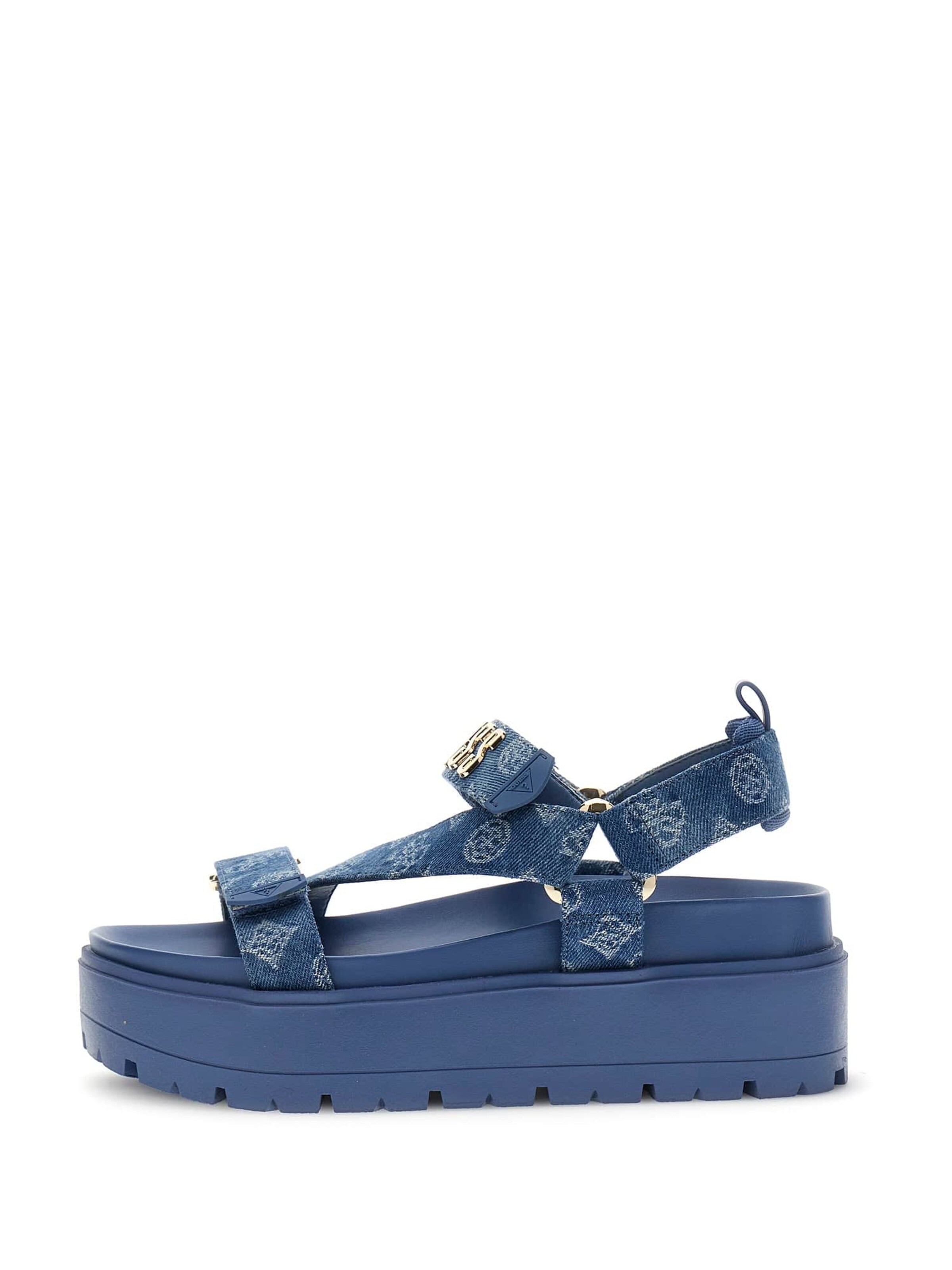 GUESS Sandals 'Fetta' in Blue: front