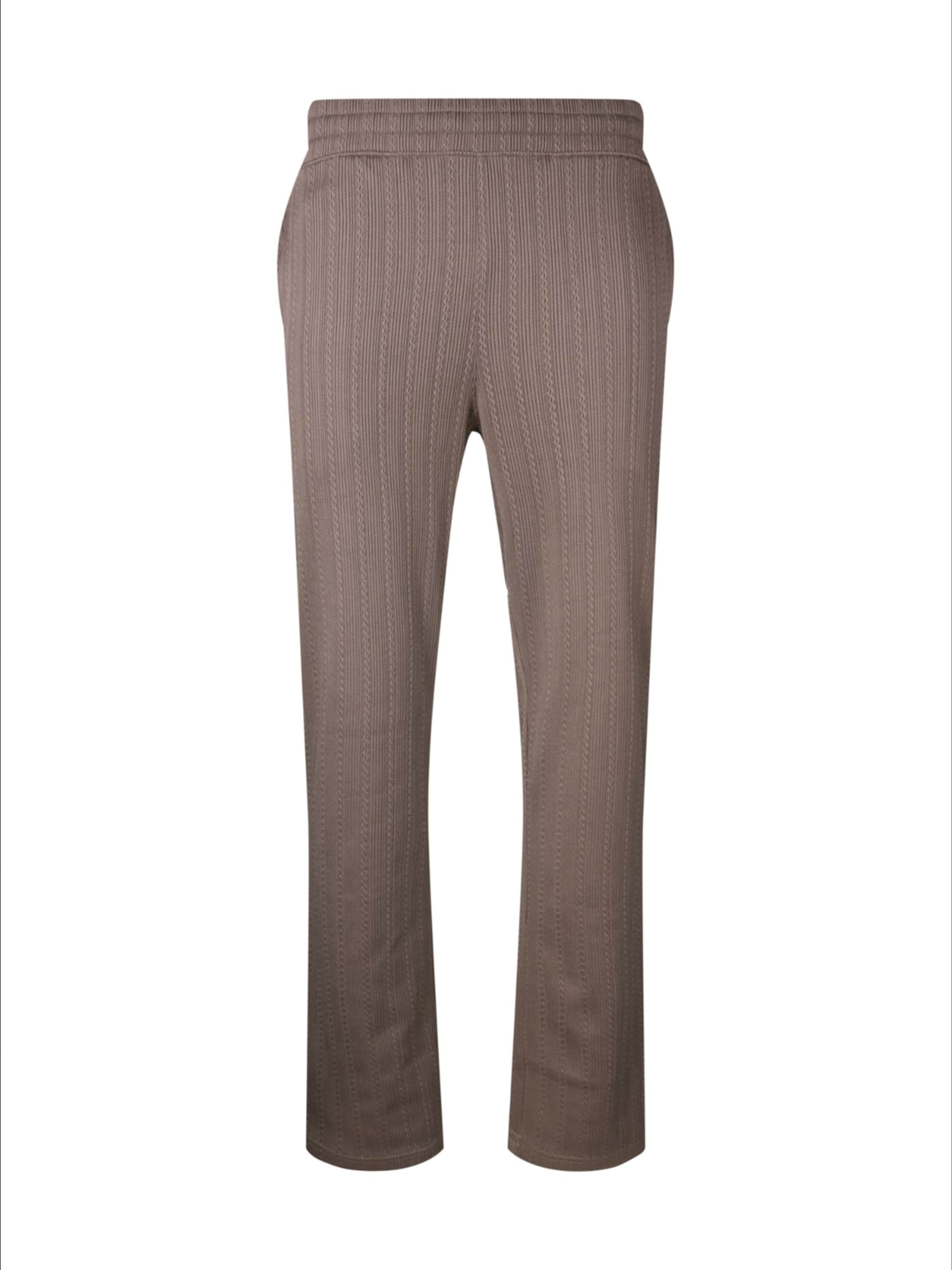 SikSilk Regular Pants in Brown: front