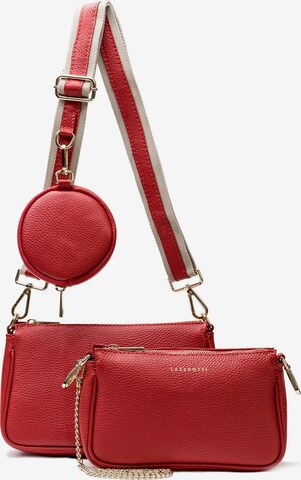 Lazarotti Crossbody Bag 'Milano' in Red: front