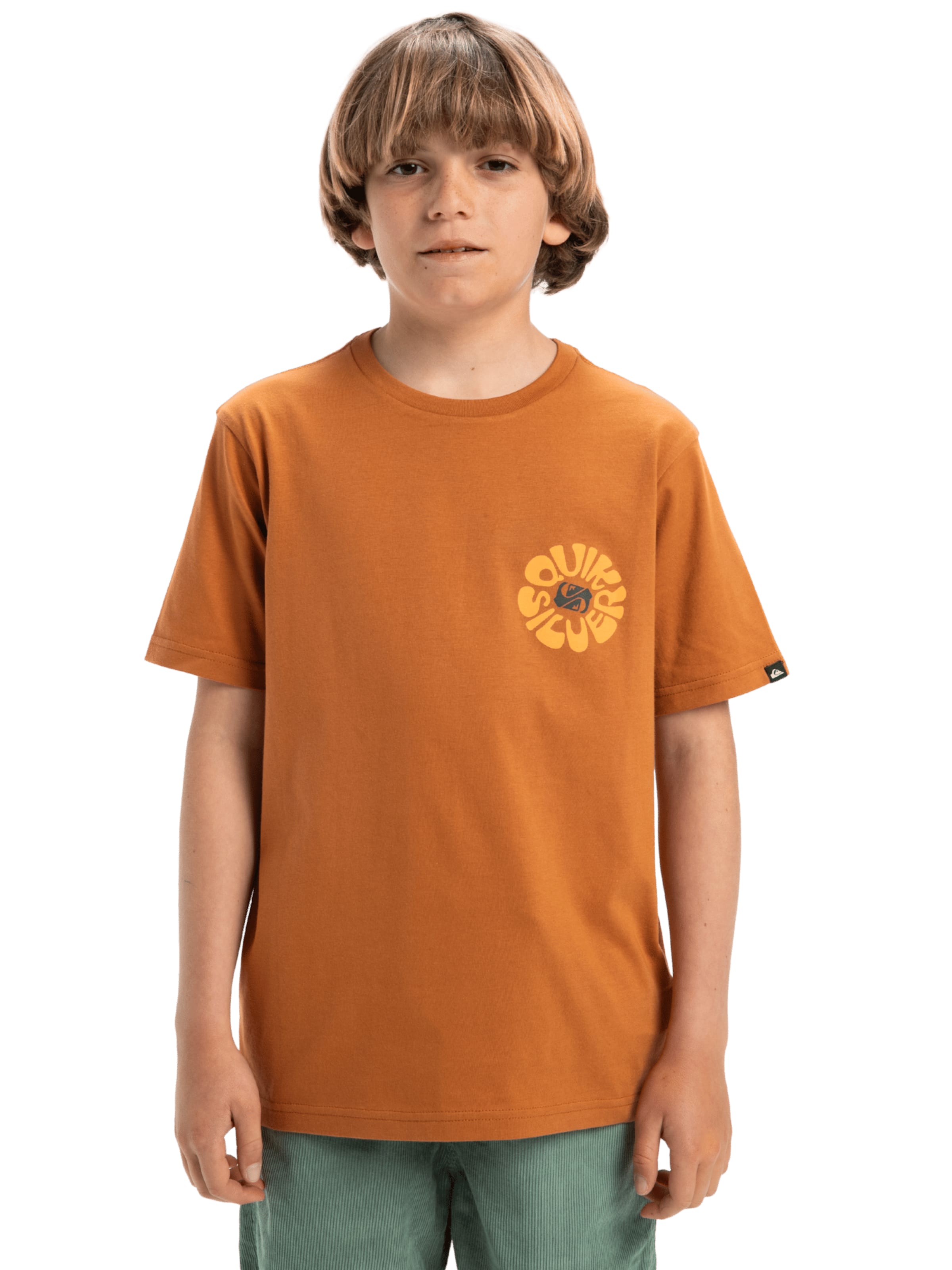 QUIKSILVER T-Shirt 'Evo Road End' in Orange