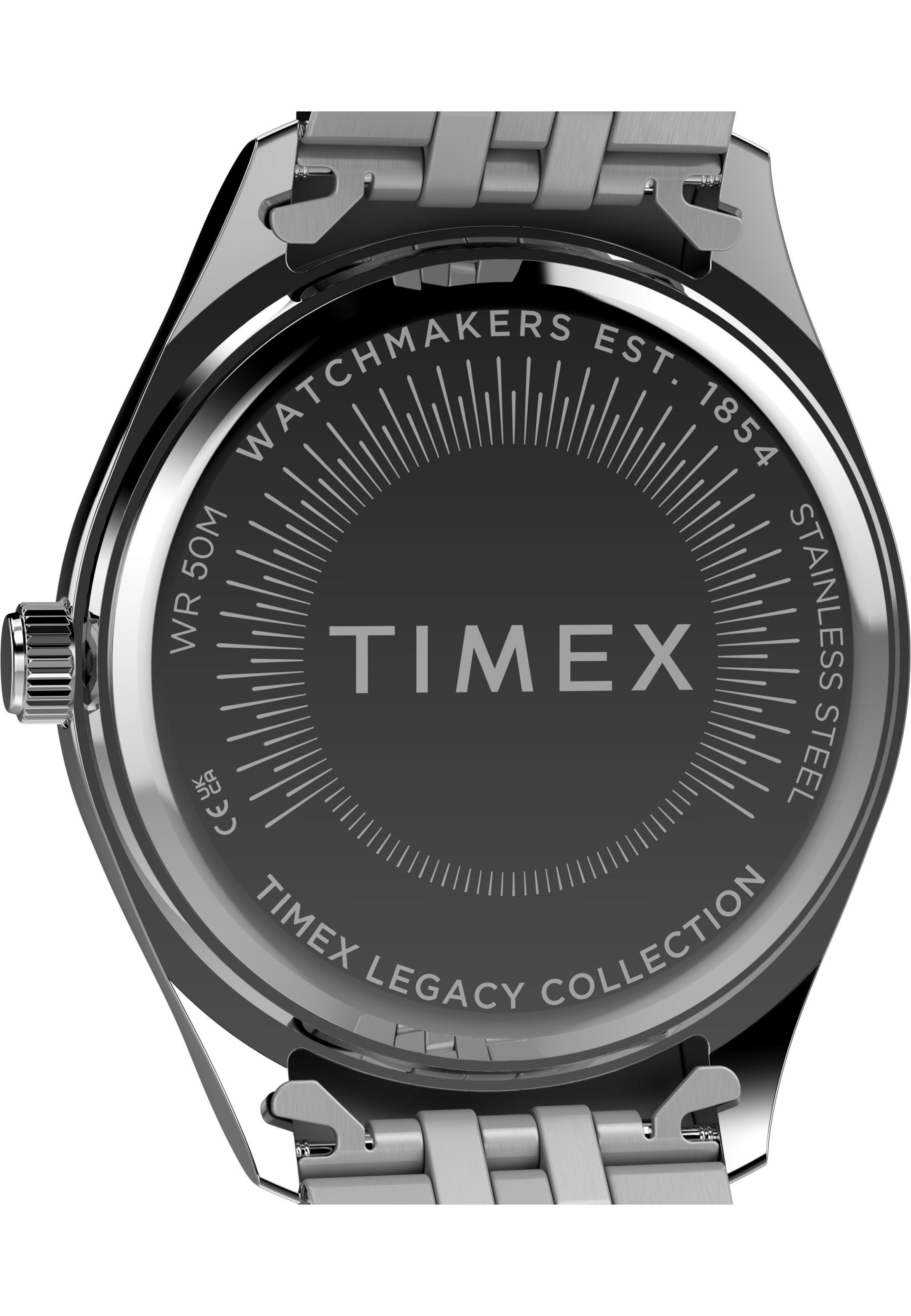 Montre à affichage analogique TIMEX en argent