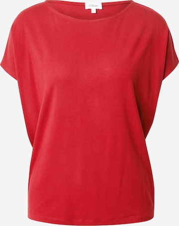 Tricou de la s.Oliver pe roșu: față