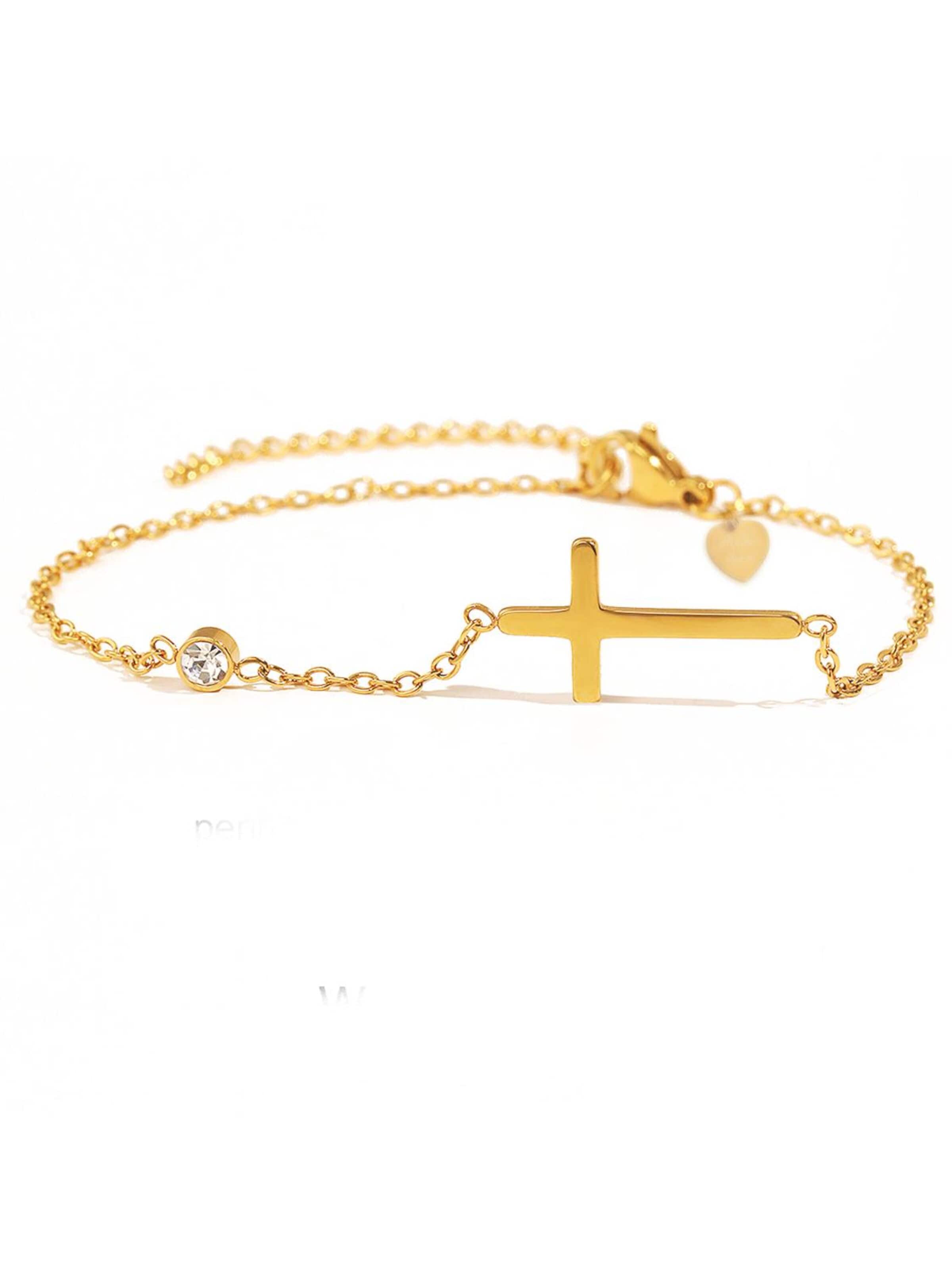 Bracelet 'Cross' Alster Herz en or : devant
