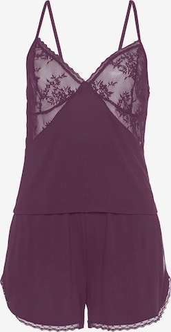 Pantaloni scurți de la Bruno Banani pe mov: față