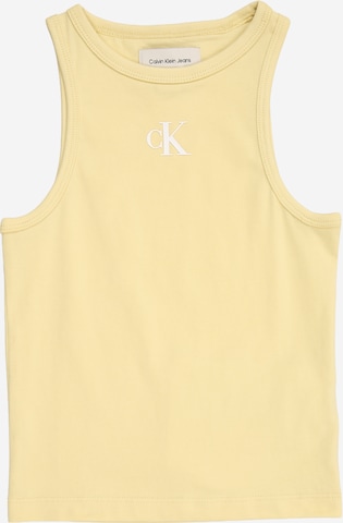 Calvin Klein Jeans Top in Gelb: Vorderseite