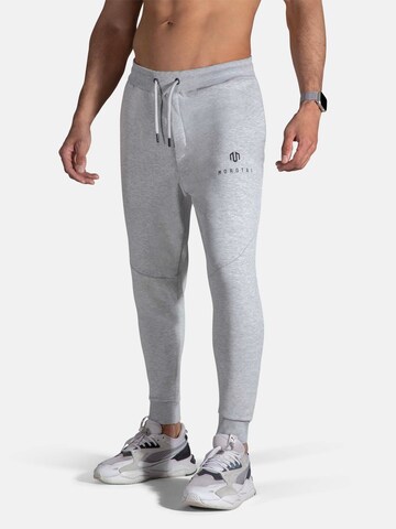Effilé Pantalon de sport 'Corporate' MOROTAI en gris