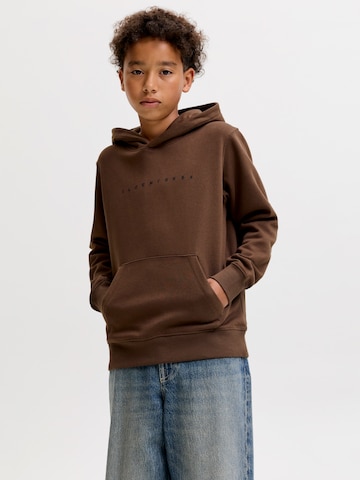 Jack & Jones Junior Sweatshirt 'JJEStar' in Brown: front