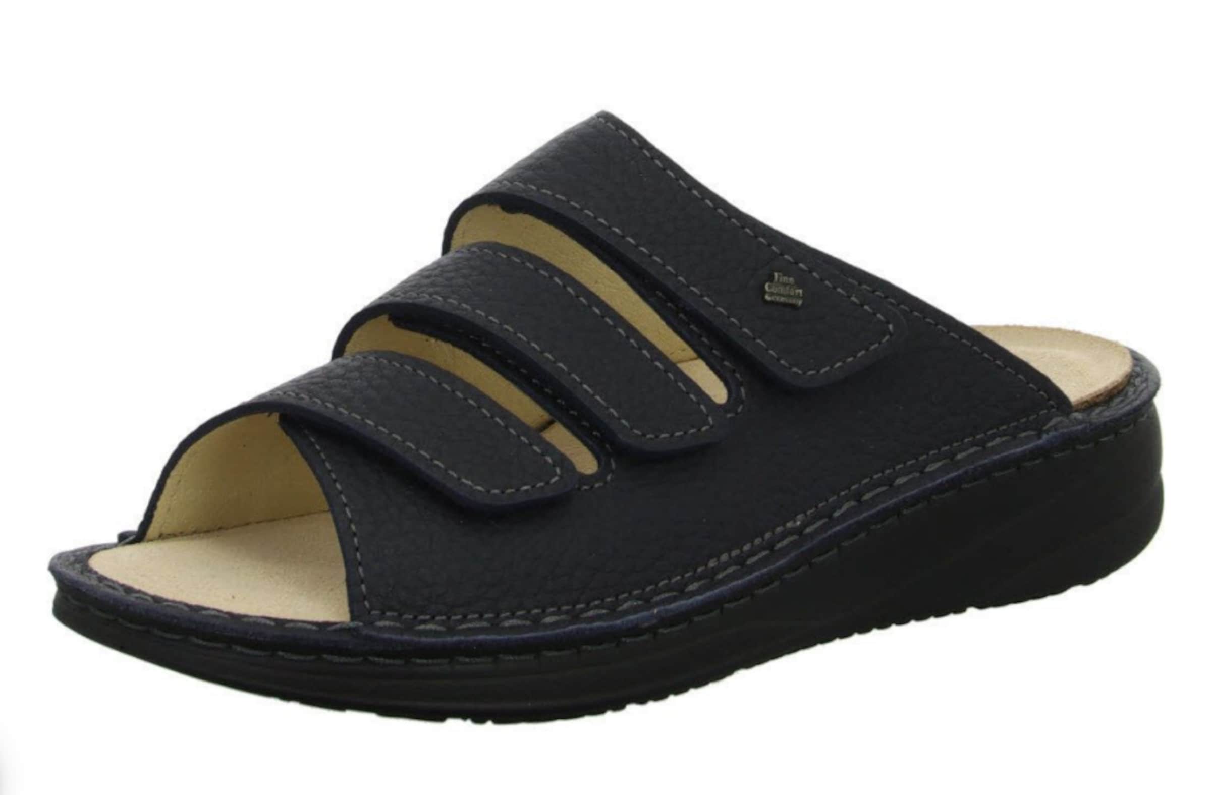 Finn Comfort Mule in Blue: front