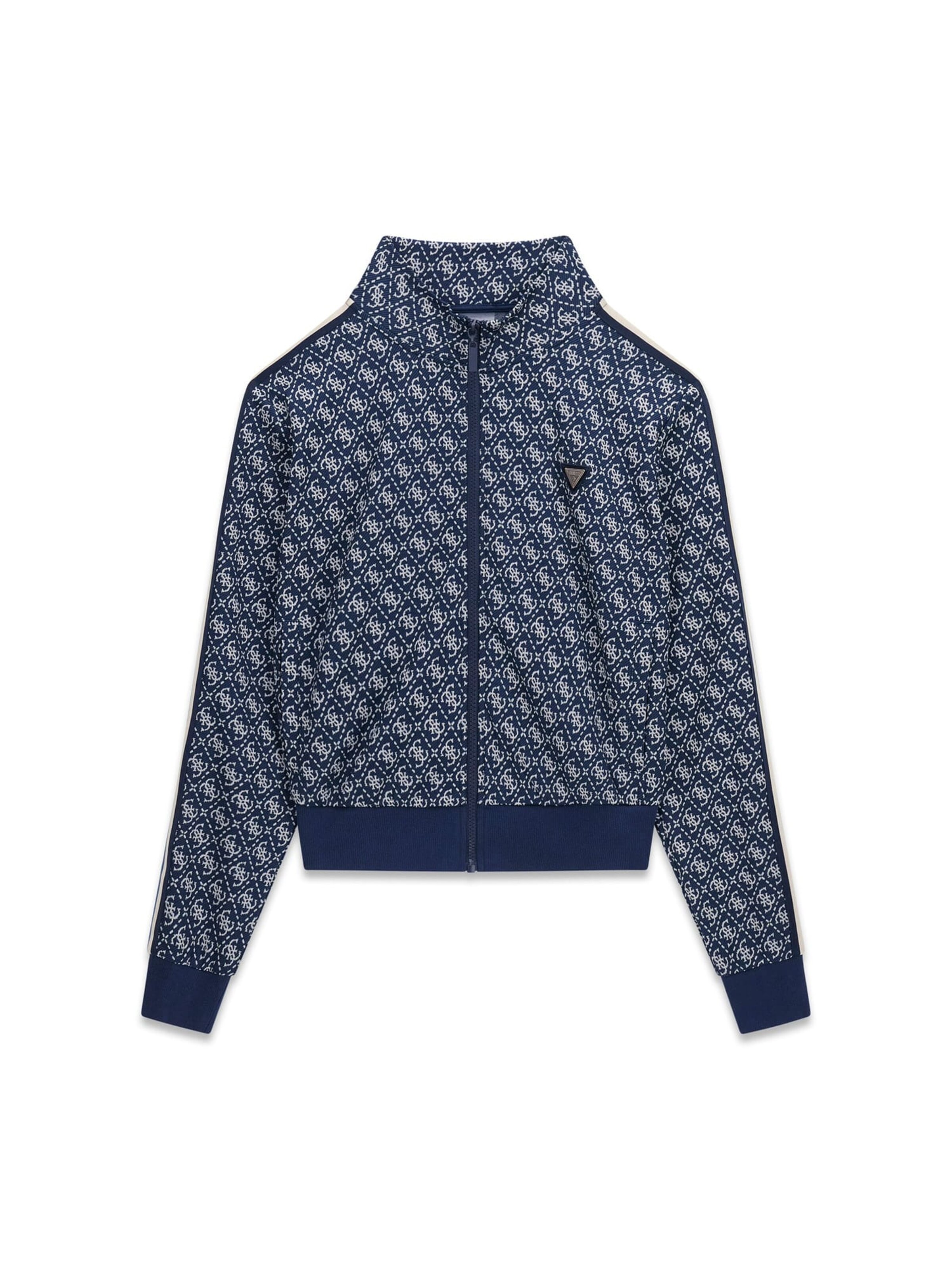 GUESS Sweatjacke in Blau: Vorderseite