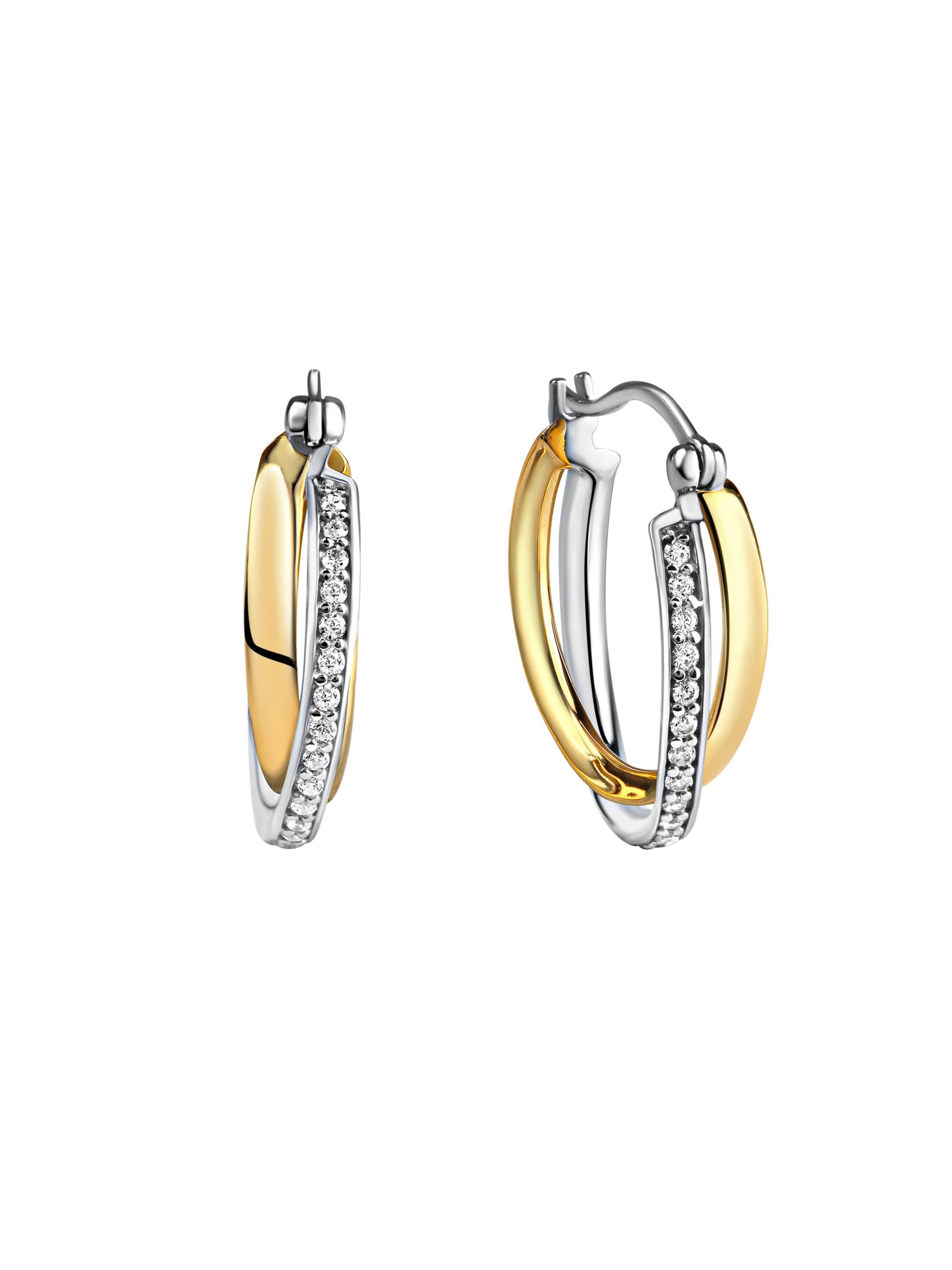 Boucles d'oreilles CELESTA en or : devant