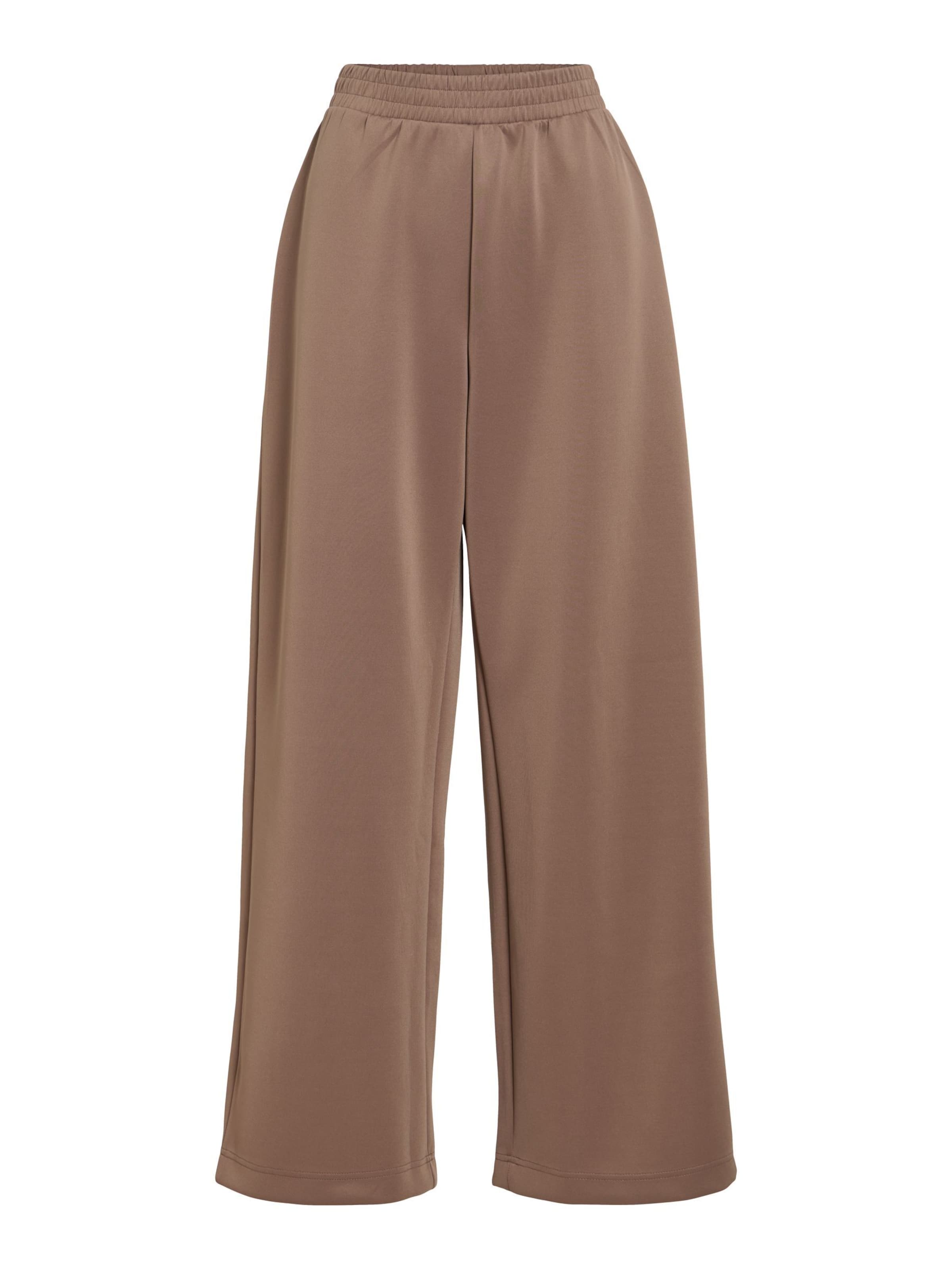 VILA Loose fit Trousers 'VILoana' in Brown: front