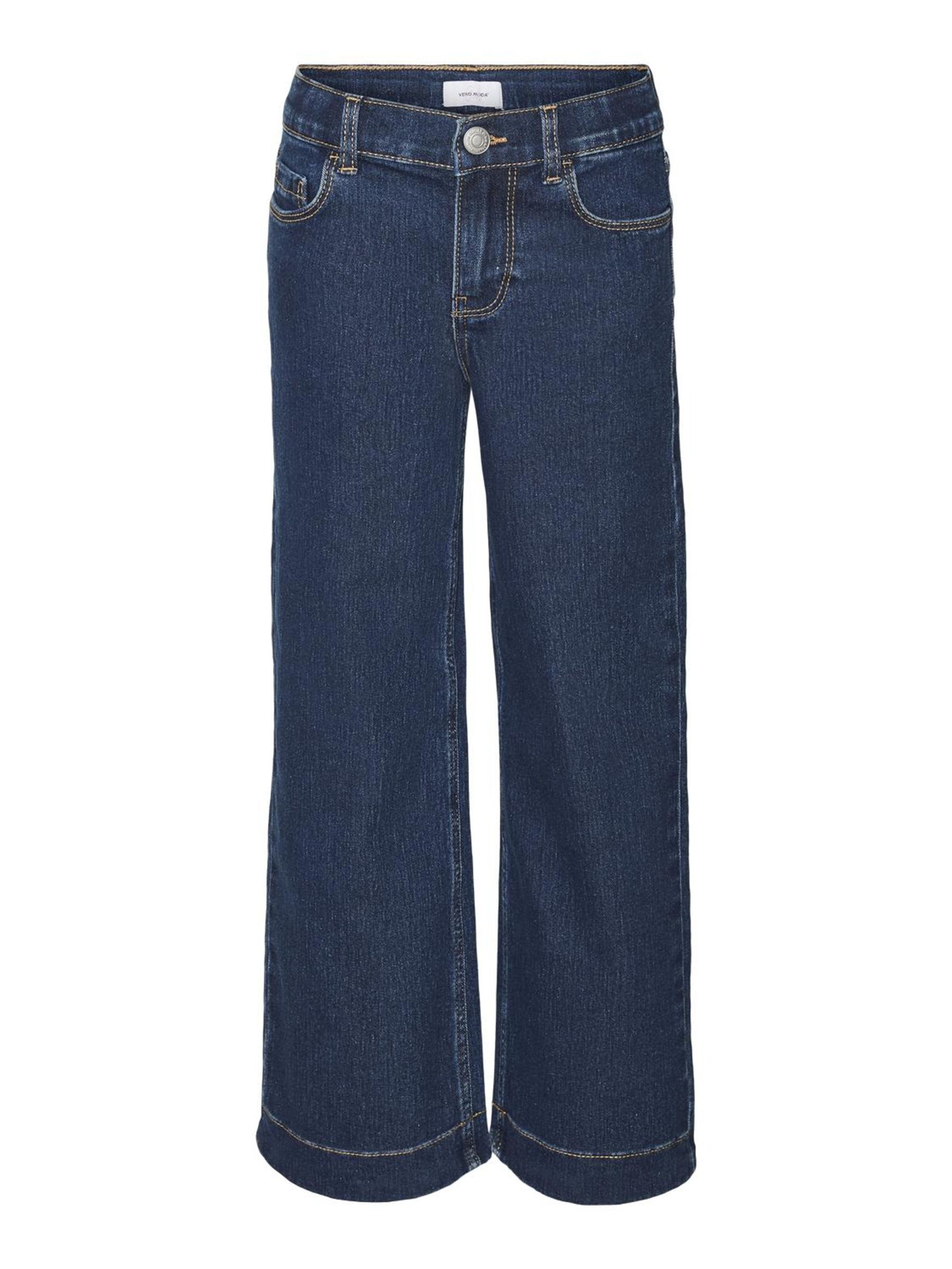 Wide Leg Jean 'DAISY' Vero Moda Girl en bleu : devant