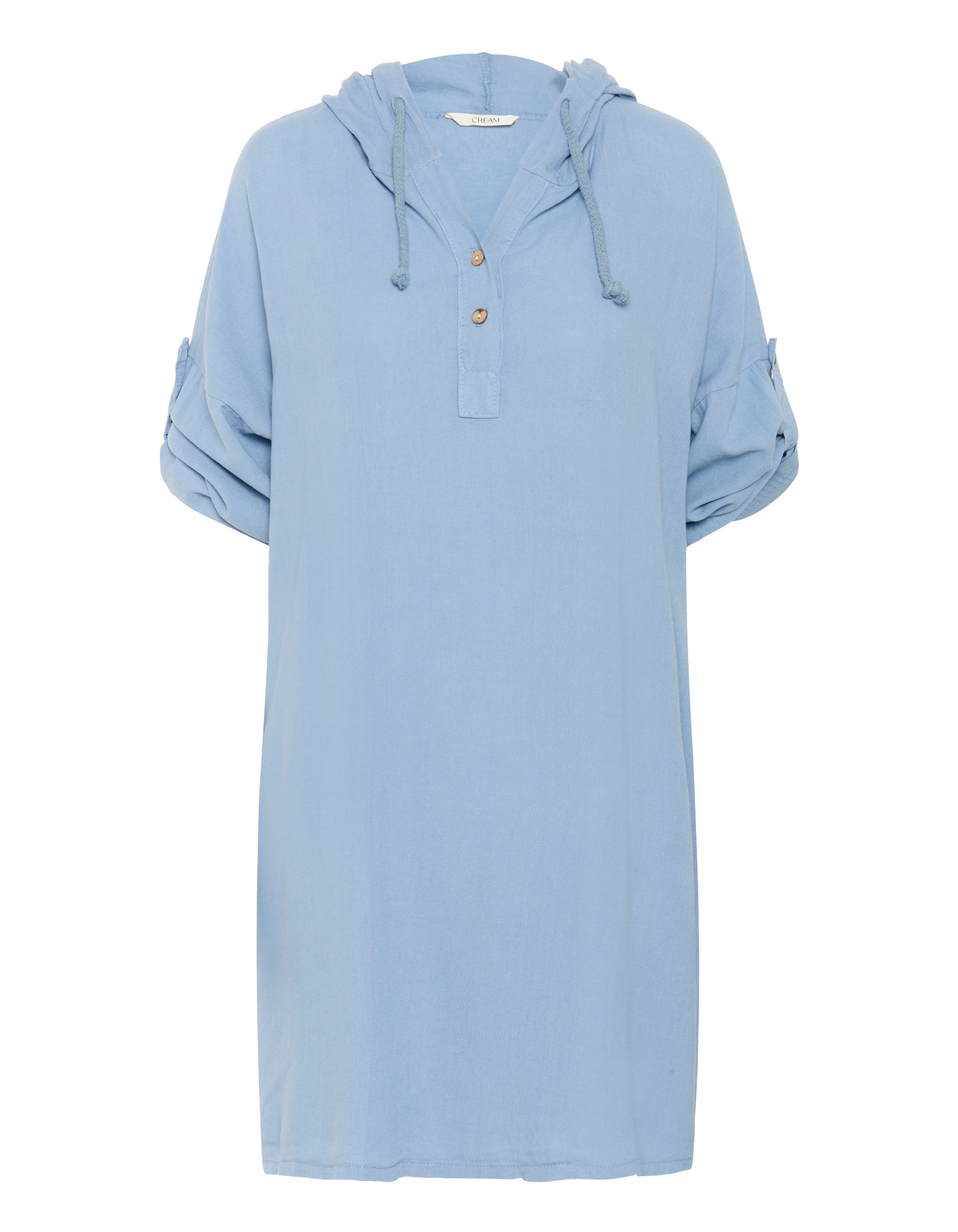 Cream Dress 'Lark' in Blue: front