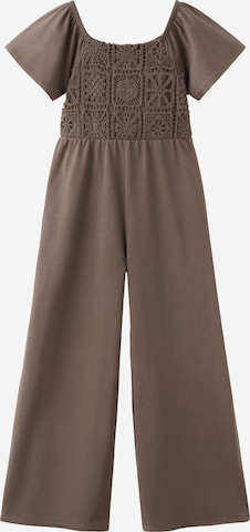 MANGO KIDS Overall 'CRIS' värissä ruskea: etupuoli