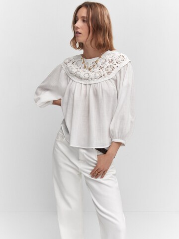 MANGO Blouse 'Blair' in Wit: voorkant