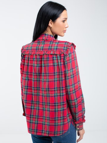 BIG STAR Blouse 'Frilo' in Red