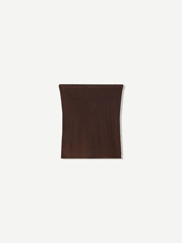 Tops en tricot Bershka en marron