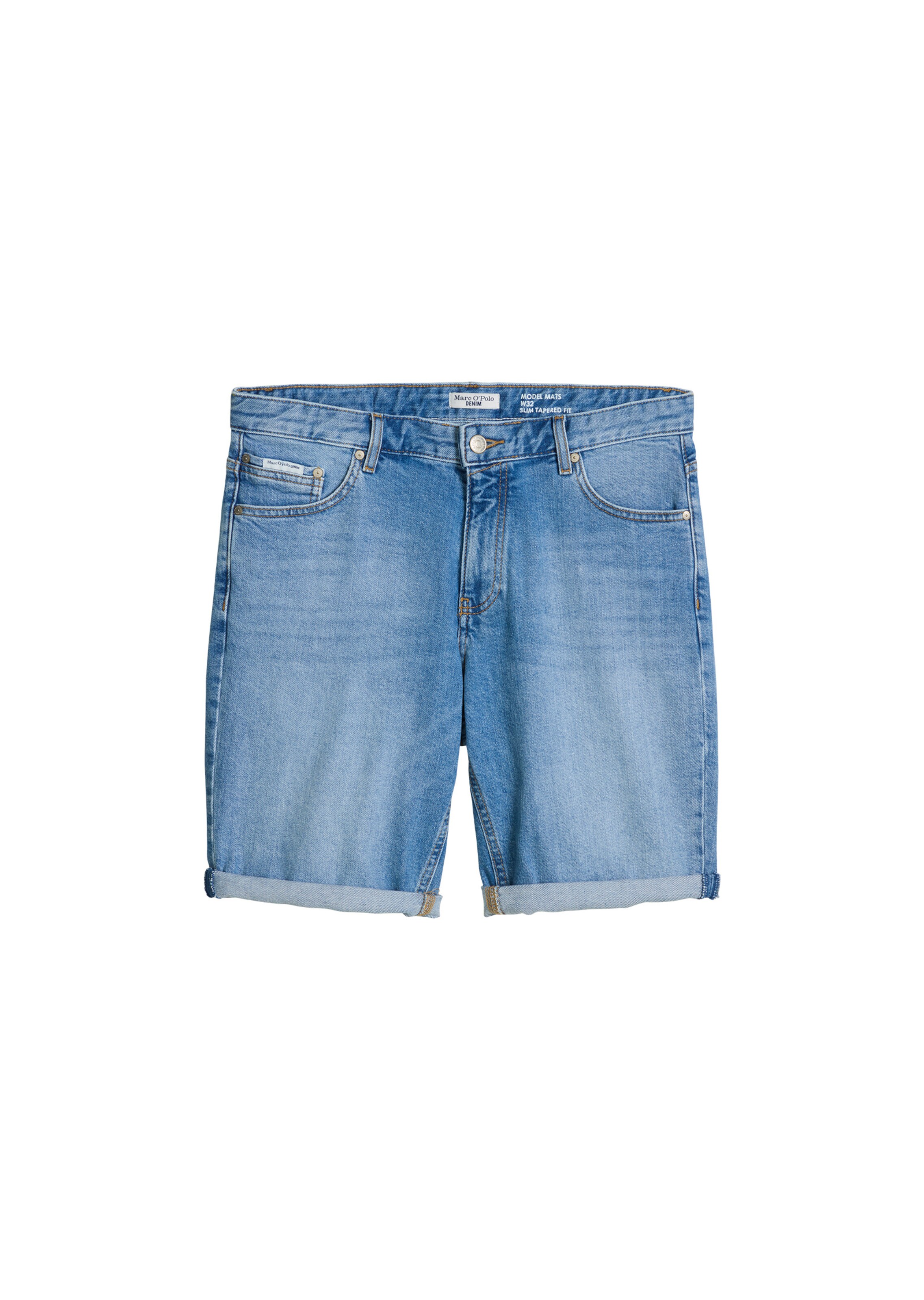 Marc O'Polo DENIM Regular Shorts in Blau: Vorderseite