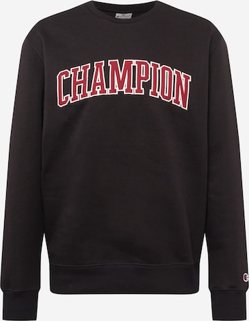 Champion Authentic Athletic Apparel Sweatshirt in Black: front