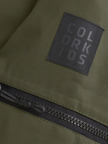 COLOR KIDS Outdoor jacket 'Solid ' in Green