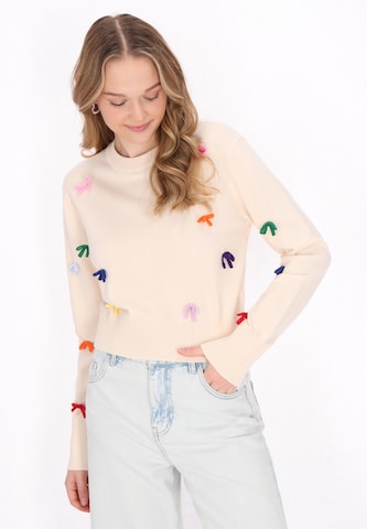 Pull-over 'Comfy' MYMO en blanc : devant