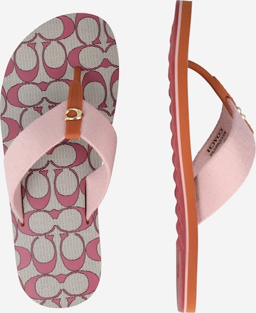 COACH - Sandalias de dedo 'Zoe' en rosa