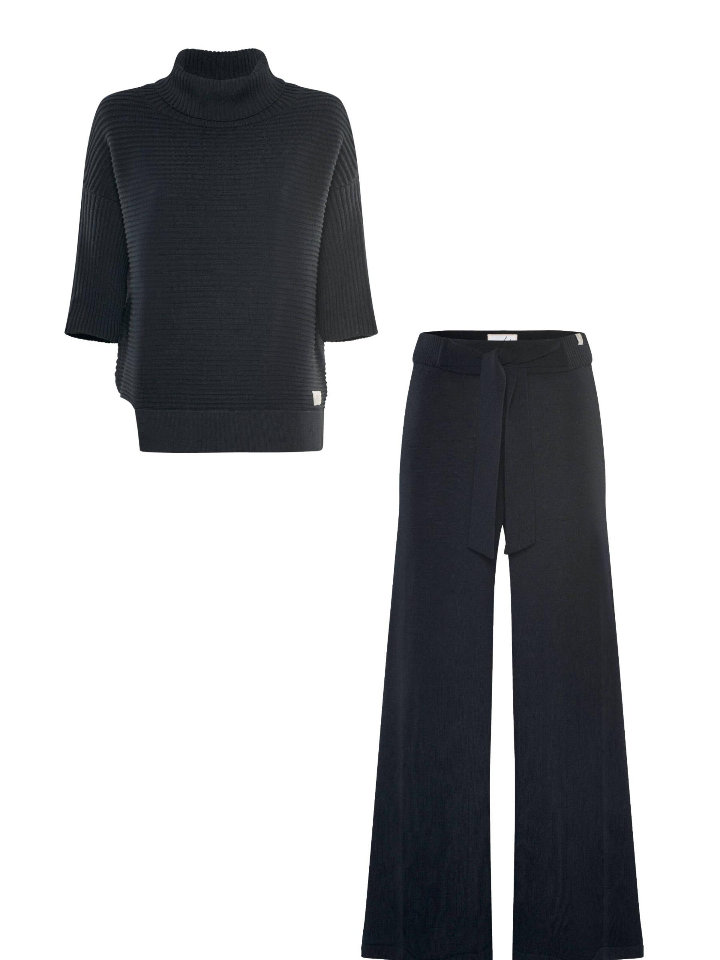 YOU LOOK PERFECT Leisure suit 'LOUNGEWEAR SET  - Pullover Bailey & Pants Bailey' in Black: front