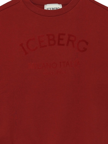 ICEBERGS Sweatshirt 'ON TONE' in Rot