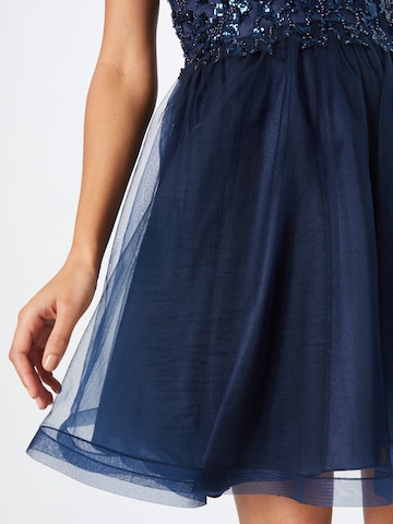 Robe de cocktail Laona en bleu