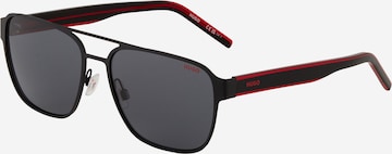 HUGO Red Sunglasses in Black: front