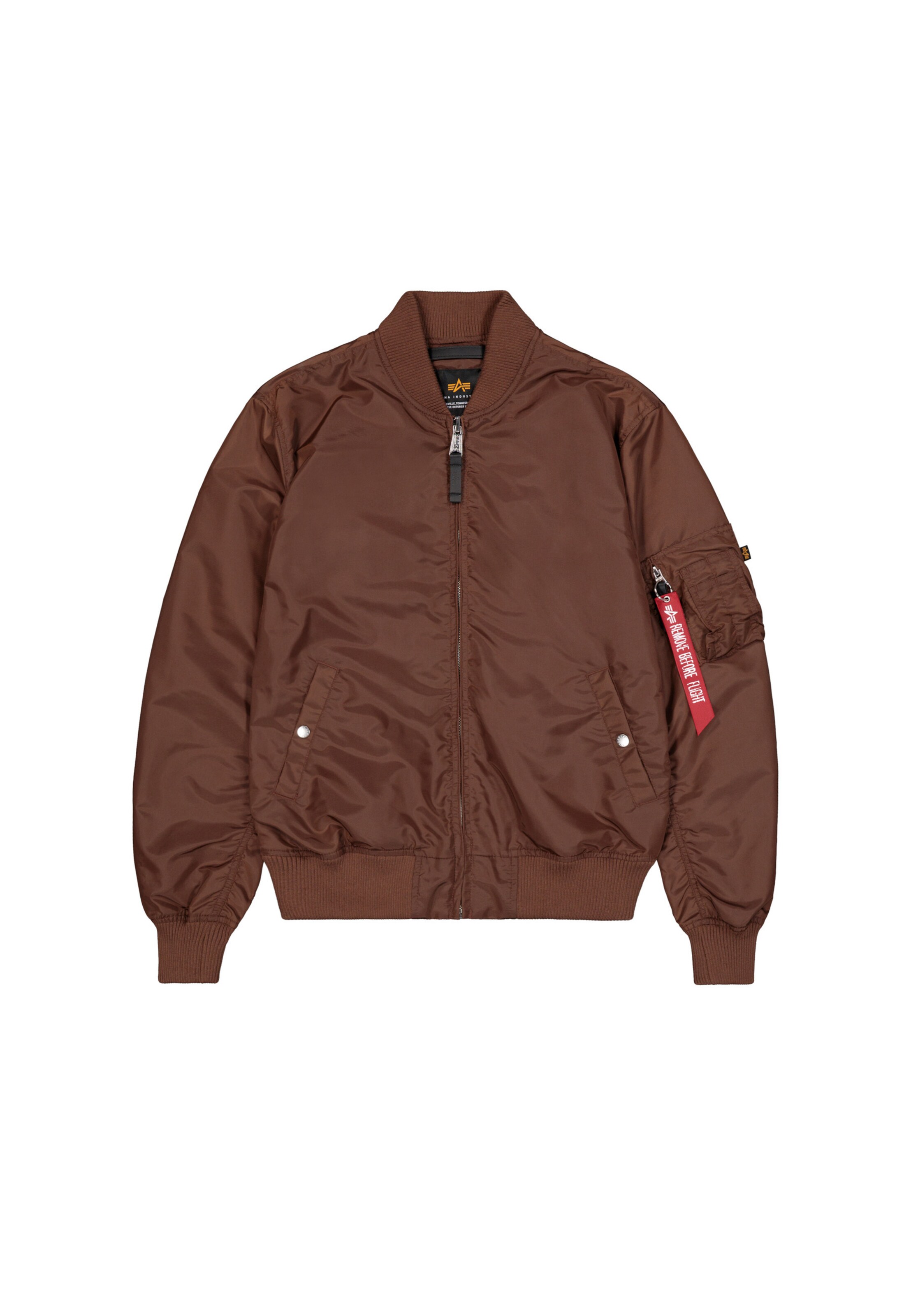 ALPHA INDUSTRIES Overgangsjakke 'MA-1 TT' i brun: forside