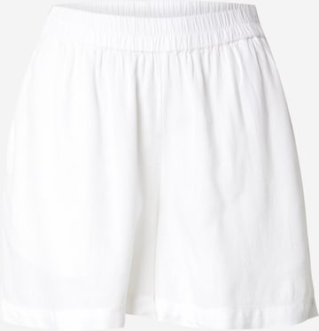 PIECES Loosefit Housut 'PCPIA' värissä valkoinen: etupuoli