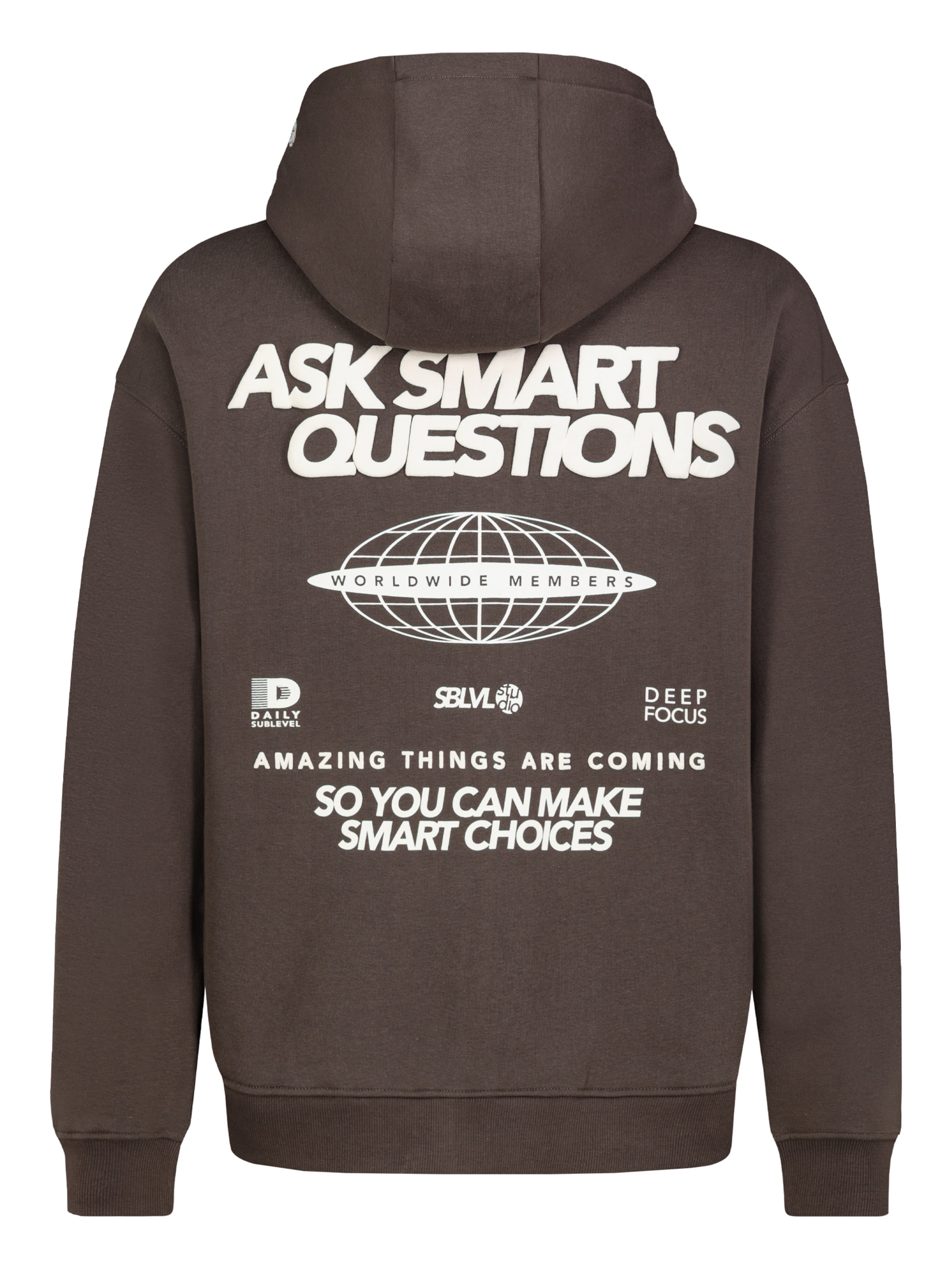 Sublevel Sweat jacket in Brown