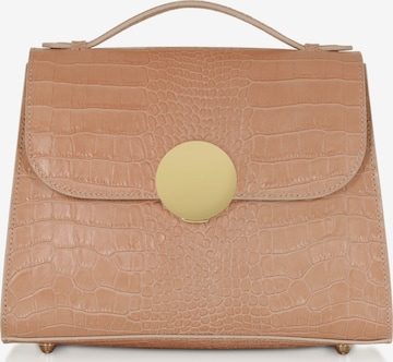 LeParmentier Handbag 'Bombo Croco' in Beige: front
