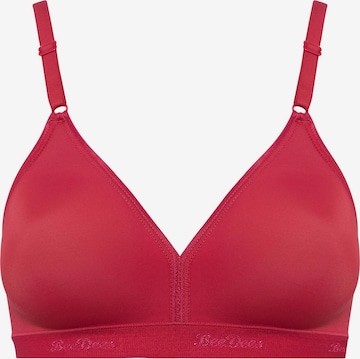 BeeDees Bra 'Soft-BH Microfun N' in Red: front