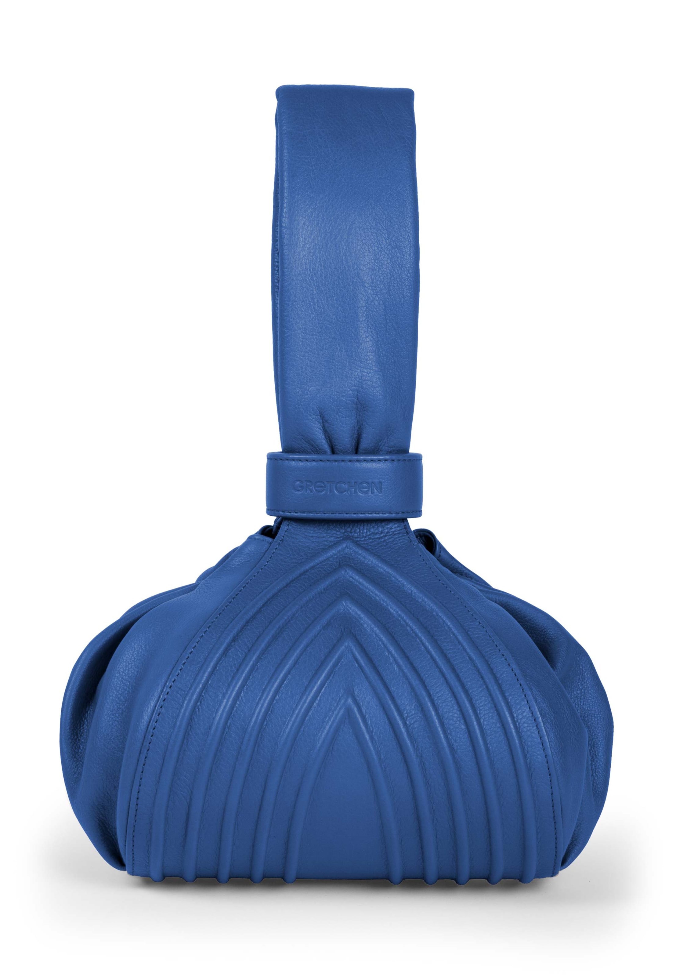 Gretchen Clutch in Blau: Vorderseite