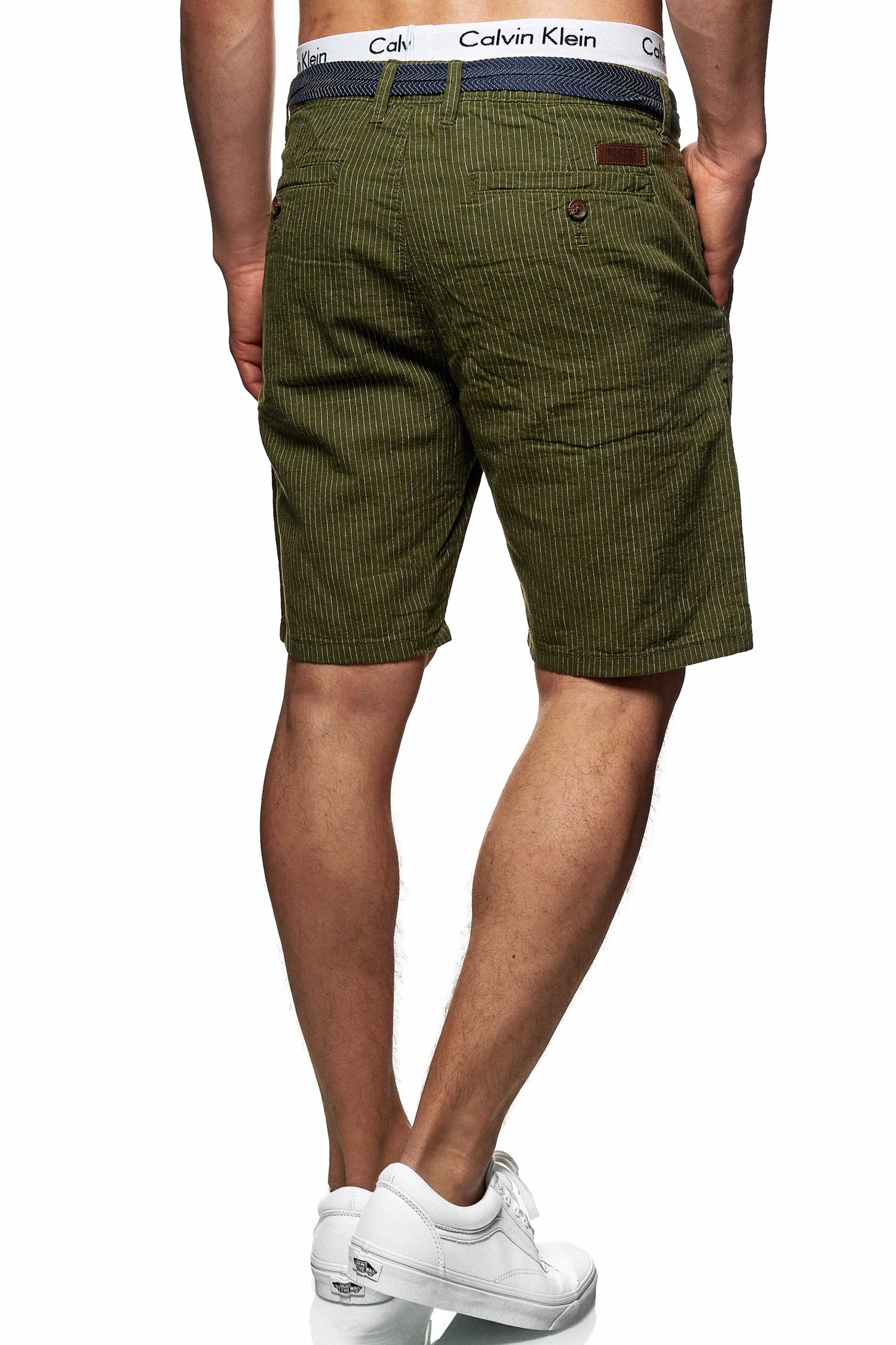 INDICODE JEANS Regular Chino trousers in Green