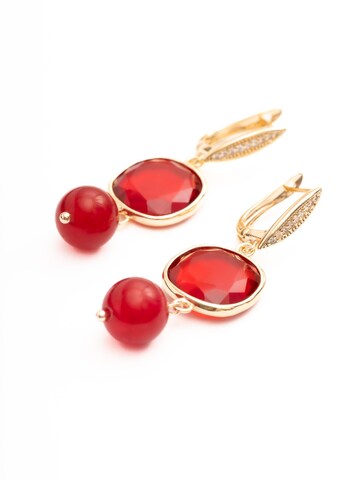 Secret Stones Earrings 'Red elegance' in Red