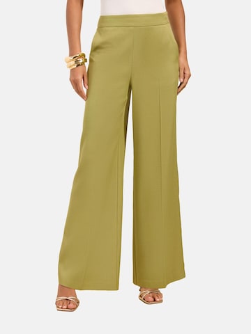 Wide Leg Pantalon à plis Friends Like These en vert : devant