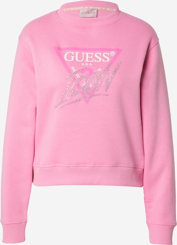 Sweat-shirt GUESS en rose : devant