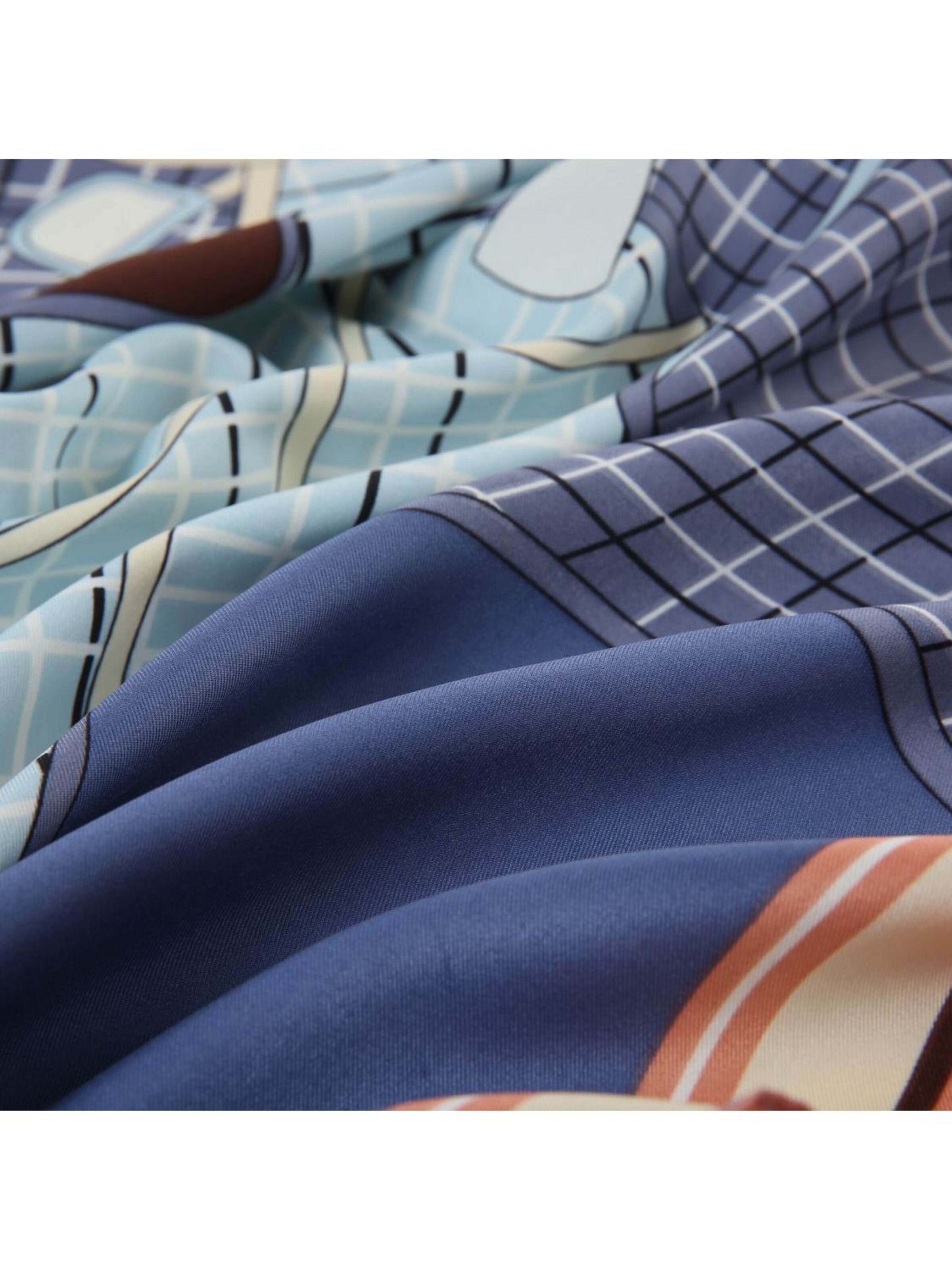 Écharpe 'Zoé' alberto cabale en bleu