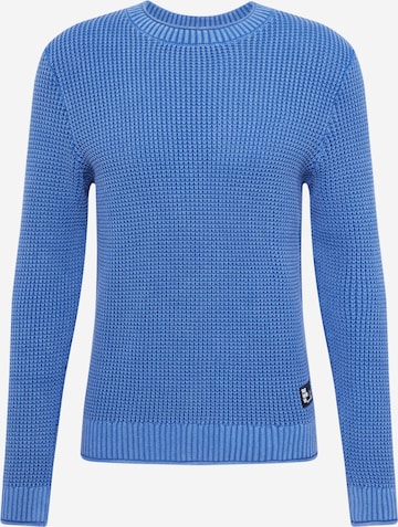 Pull-over QS en bleu : devant