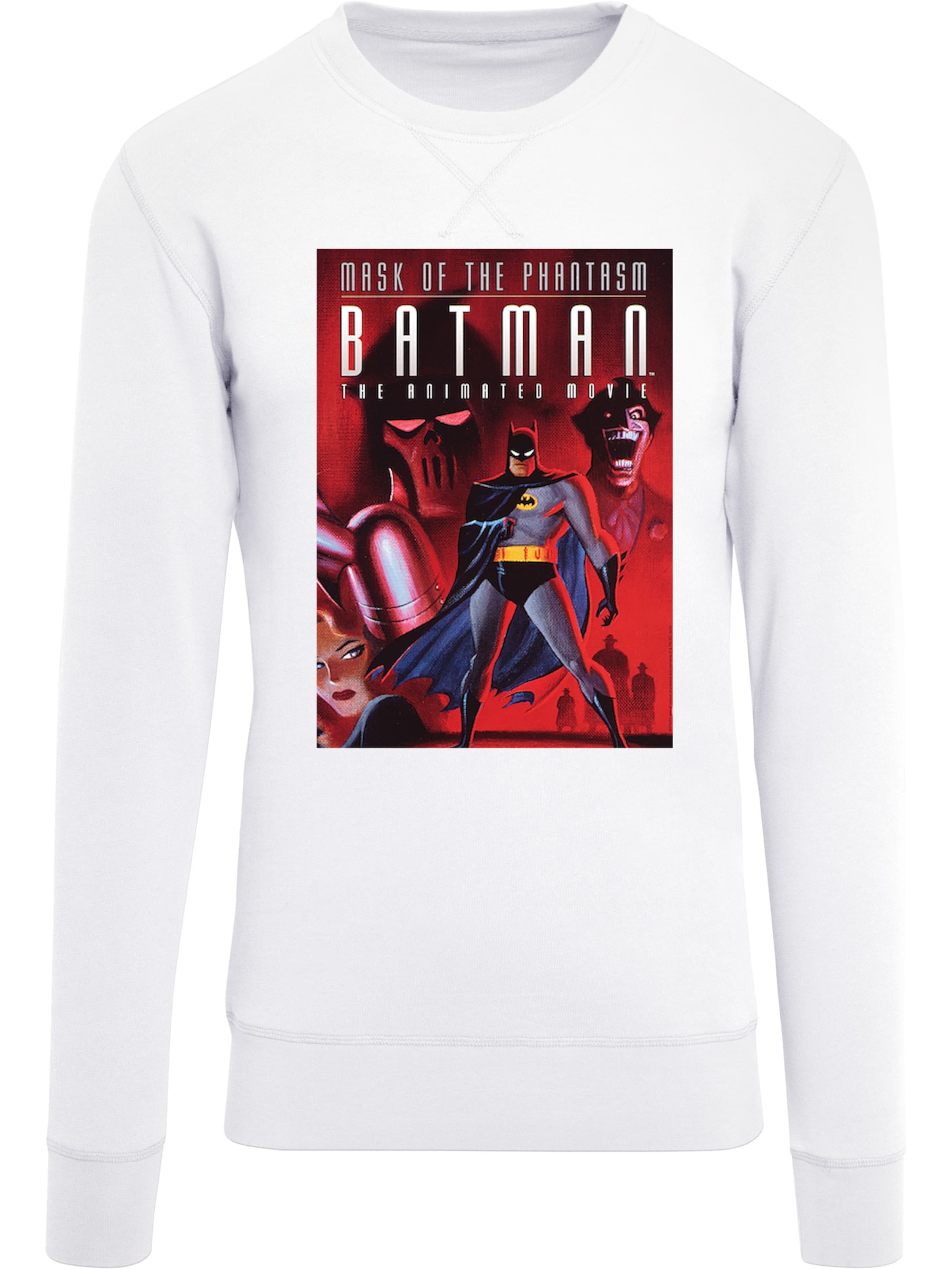 F4NT4STIC Sweatshirt 'DC Comics Batman Mask Of The Phantasm' in Wit: voorkant