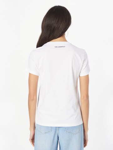 T-shirt 'Ikonik 2.0' Karl Lagerfeld en blanc