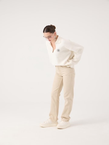 HOLLY LOLLY Regular Broek in Beige