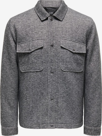 Only & Sons Between-Season Jacket in Grey: front