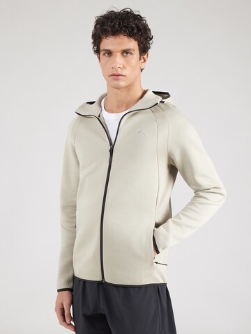 Bluză cu fermoar sport 'Evostripe' de la PUMA pe bej: față